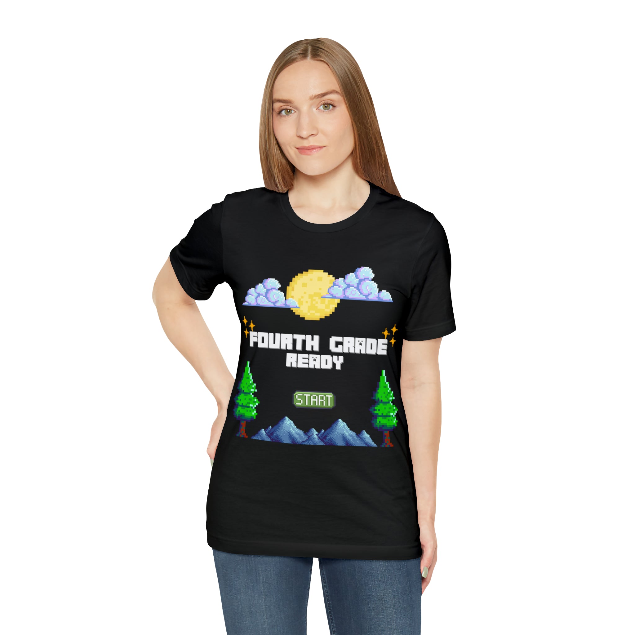 Fourth Grade Ready Pixel Shirt | Minecraft Unisex T-Shirt