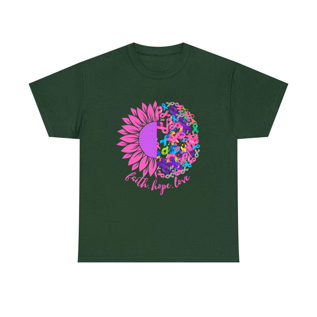 Faith Hope Love Shirt | Cancer Warrior Support Unisex T-Shirt