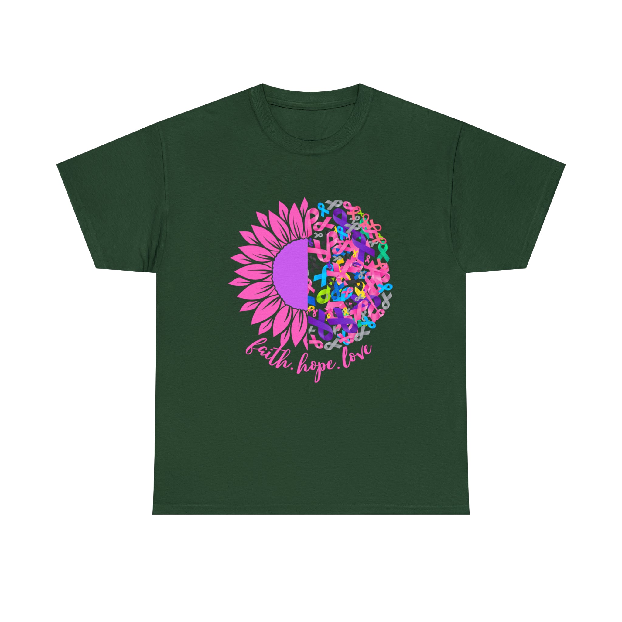 Faith Hope Love Shirt | Cancer Warrior Support Unisex T-Shirt