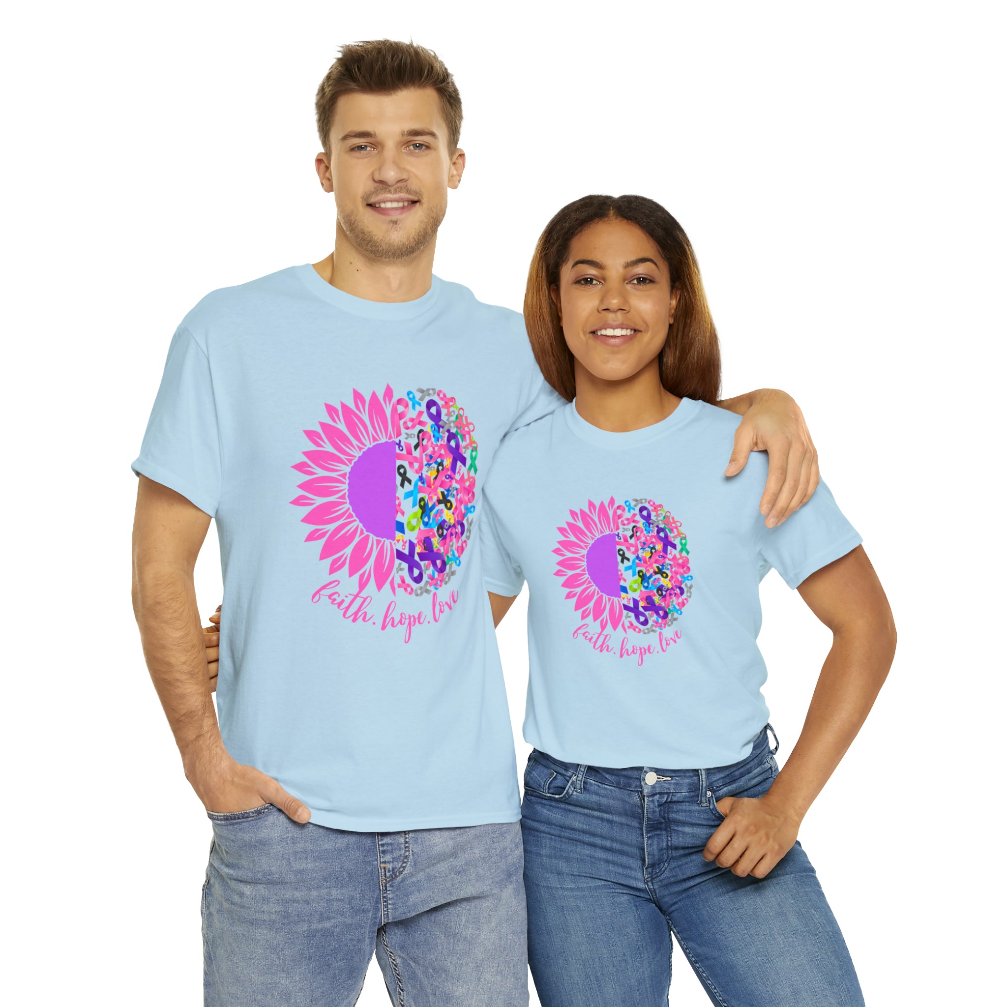 Faith Hope Love Shirt | Cancer Warrior Support Unisex T-Shirt