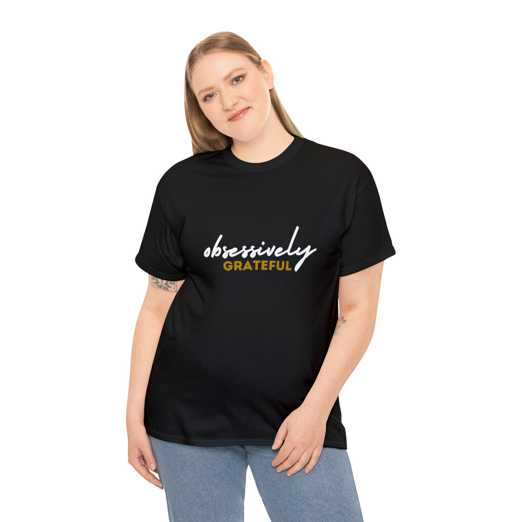 Obsessively Grateful Shirt | Minimalist Unisex T-Shirt