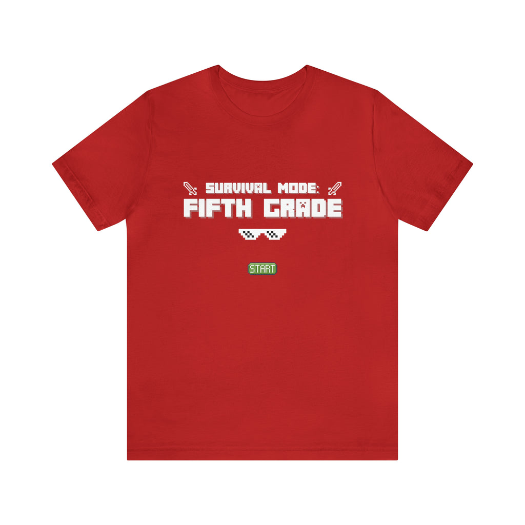 Fifth Grade Survival Mode | Minecraft School Unisex T-Shirt