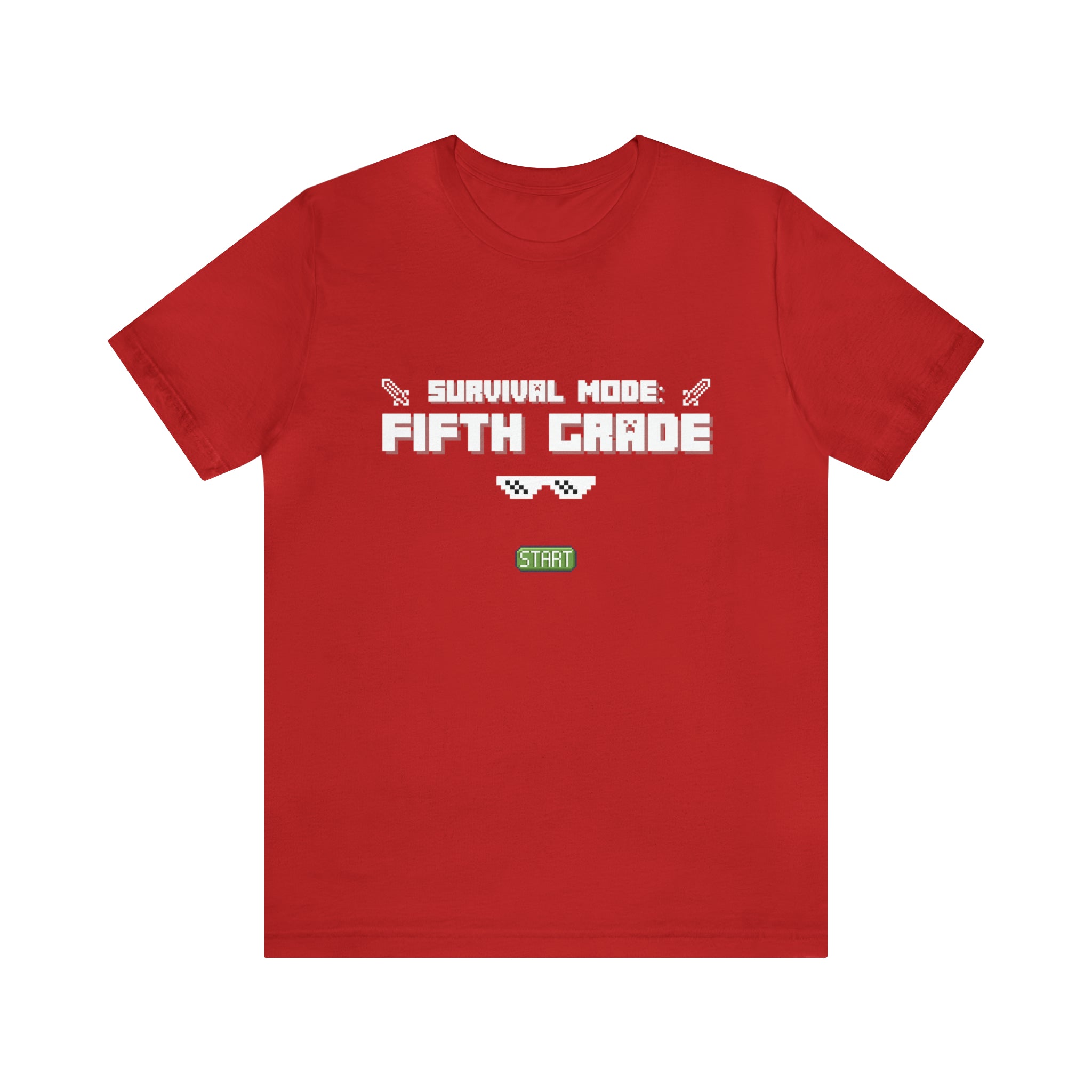 Fifth Grade Survival Mode | Minecraft School Unisex T-Shirt