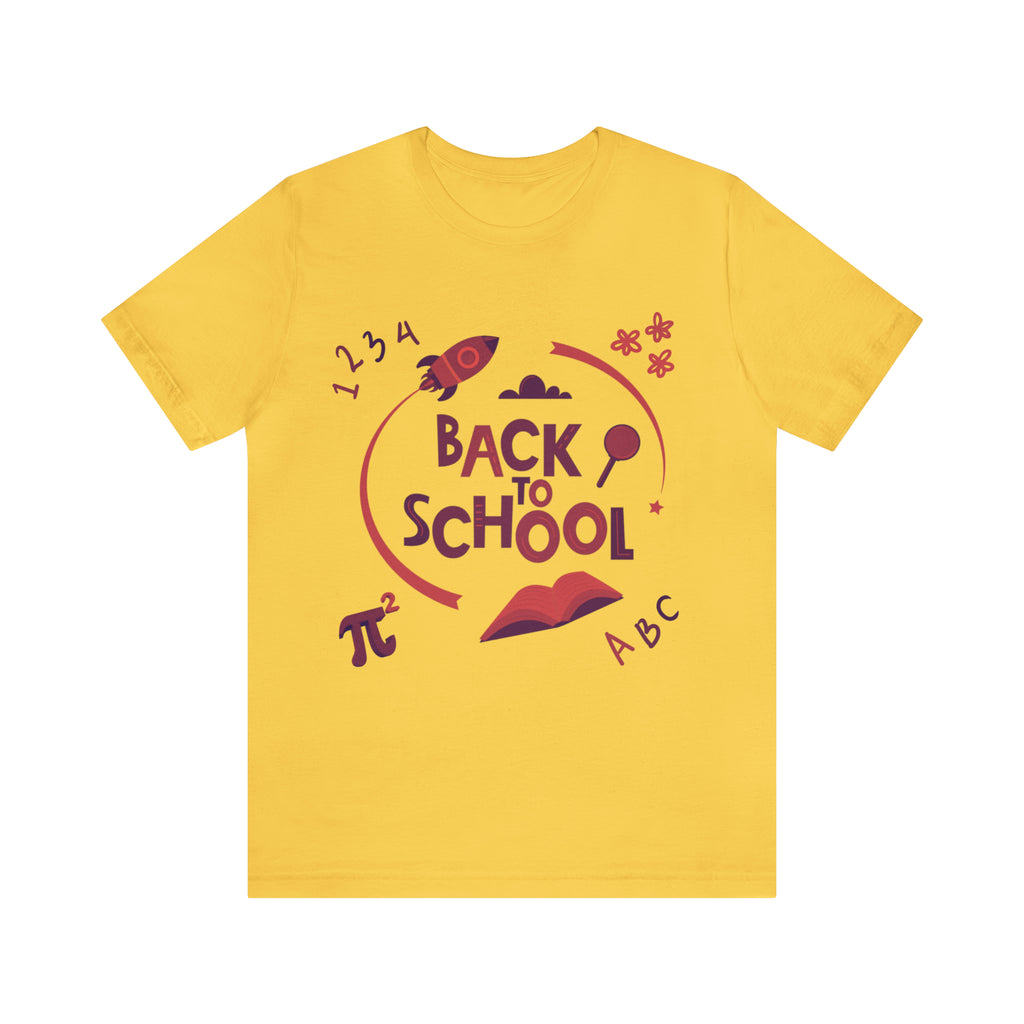 Back to School Subjects Shirt | Back to School Rocket Unisex T-Shirt