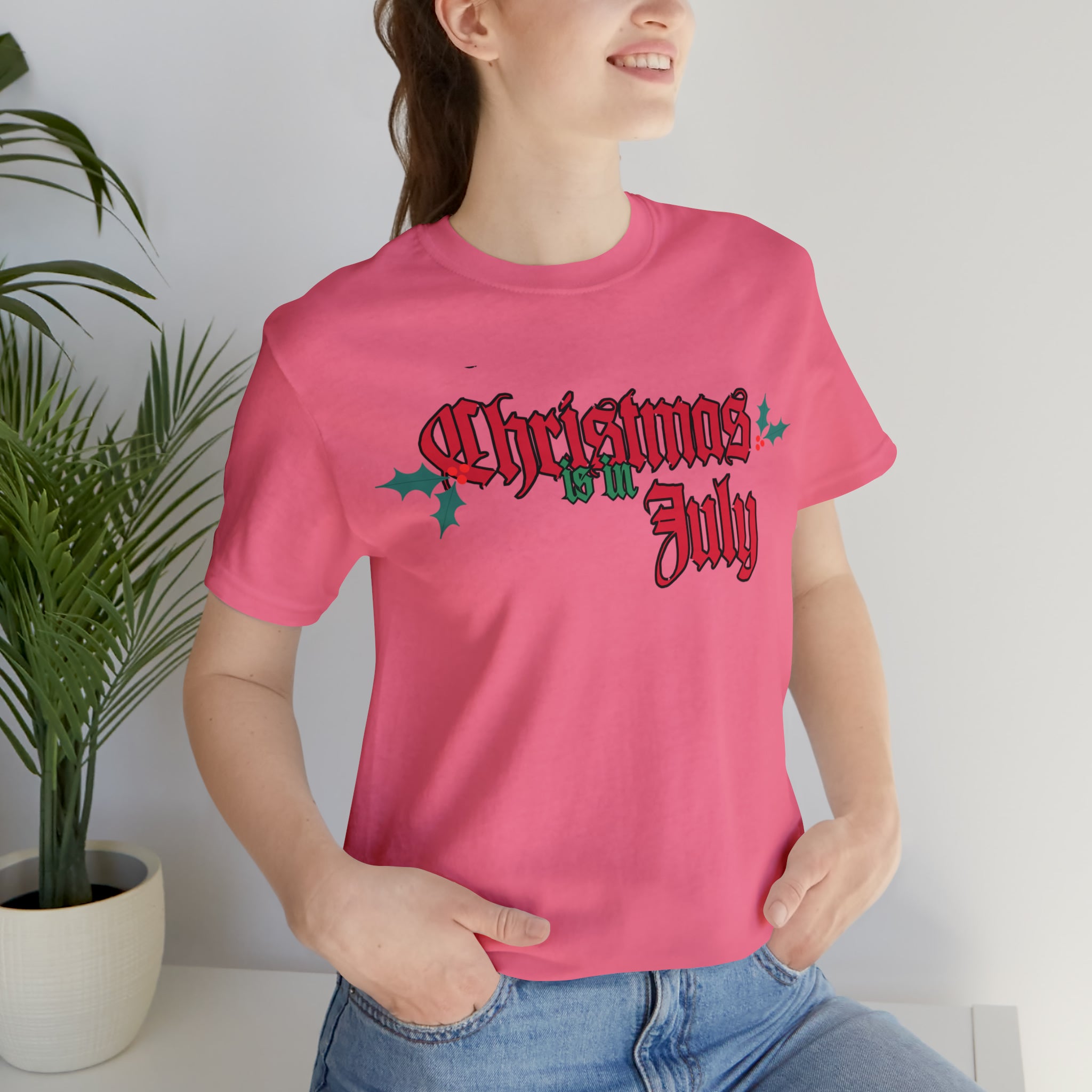 Christmas is in July Shirt | Christmas in July Statement T-Shirt