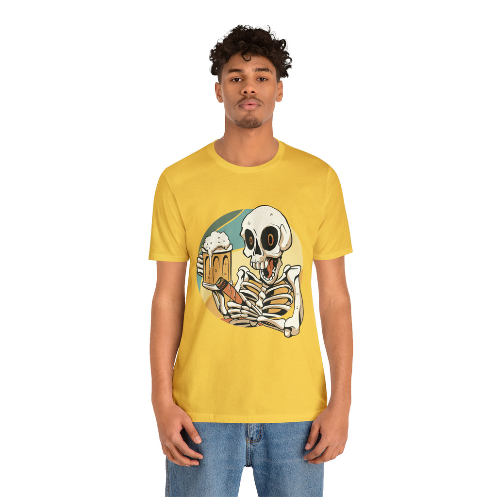 Skeleton Beer Shirt | Drink Beer Unisex T-Shirt
