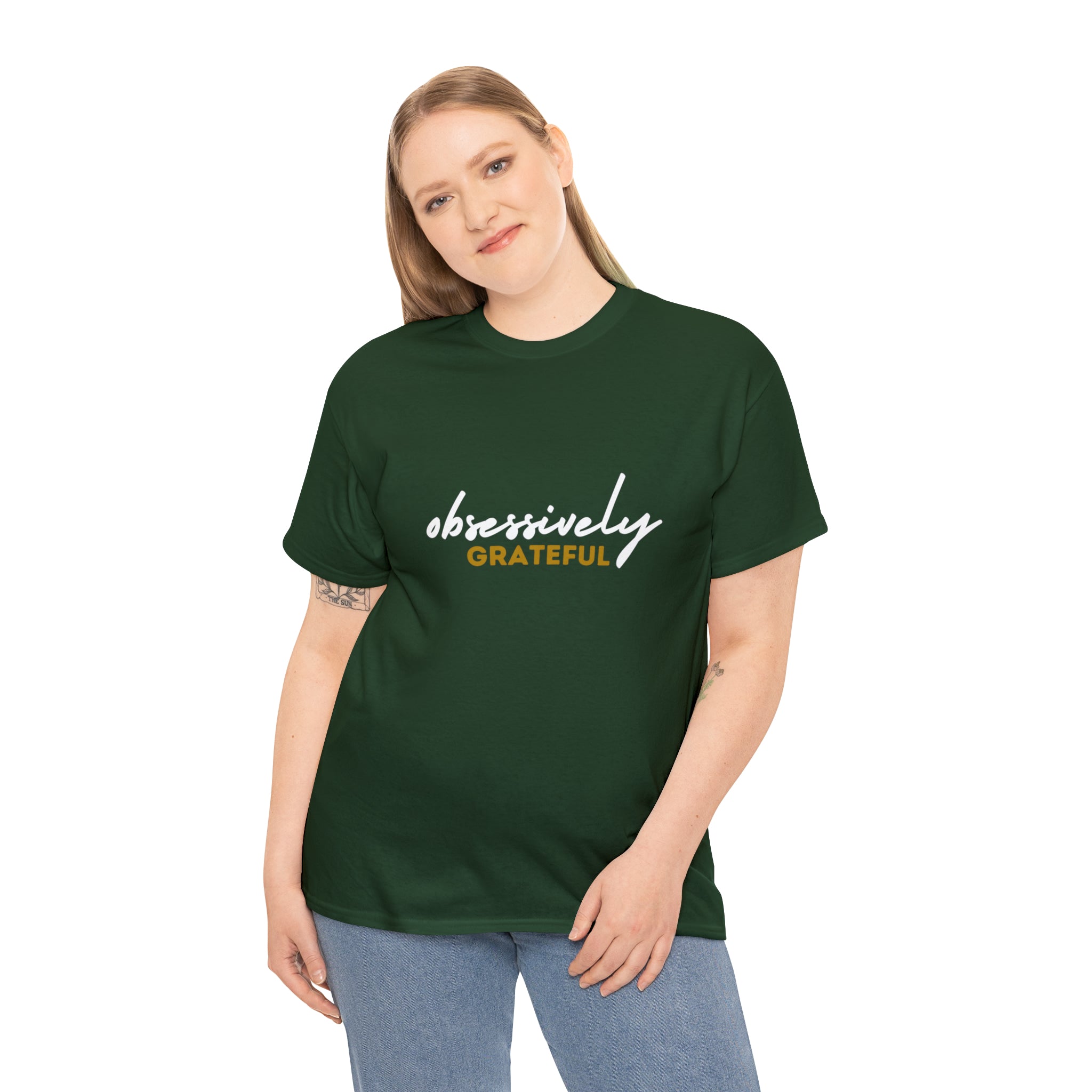 Obsessively Grateful Shirt | Minimalist Unisex T-Shirt