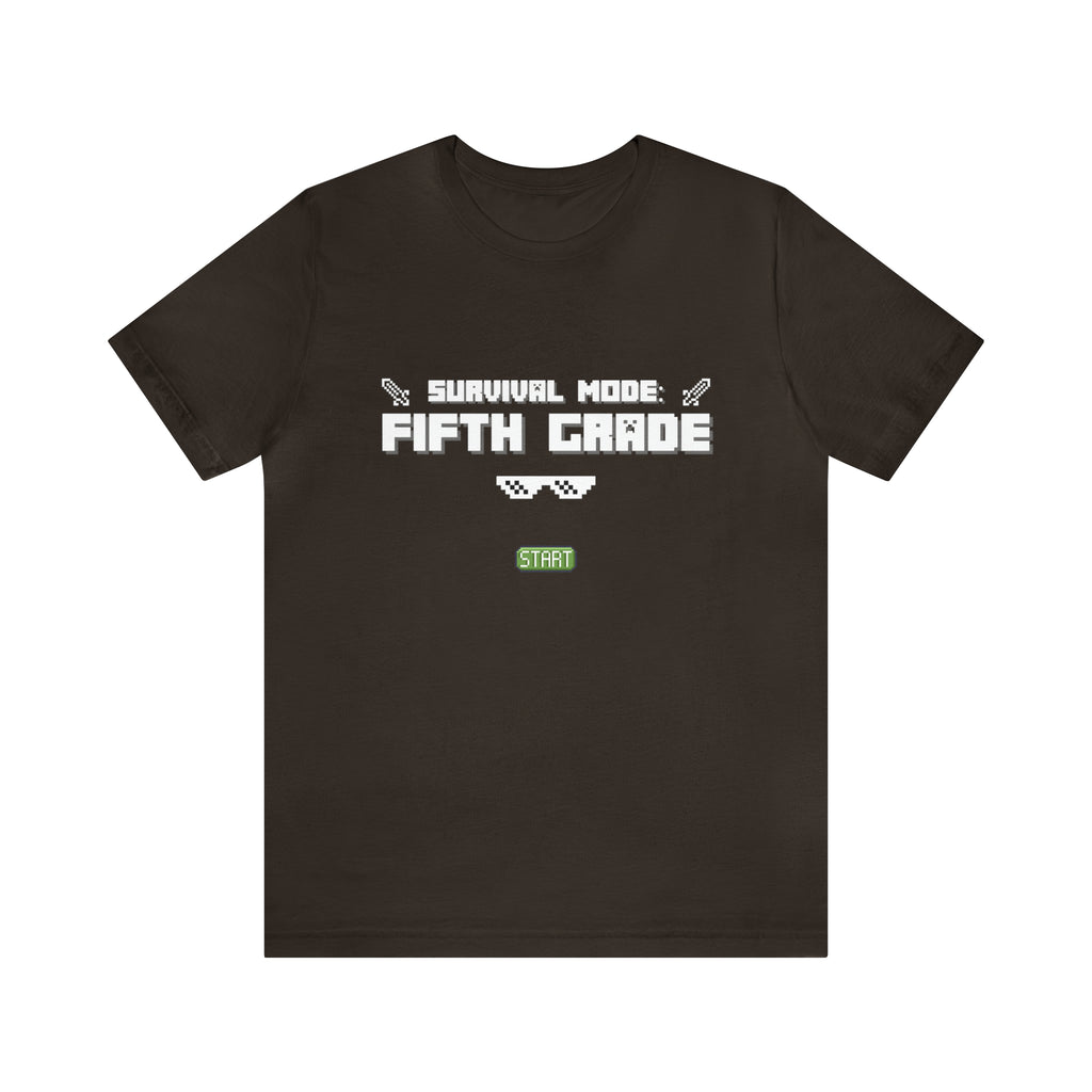 Fifth Grade Survival Mode | Minecraft School Unisex T-Shirt