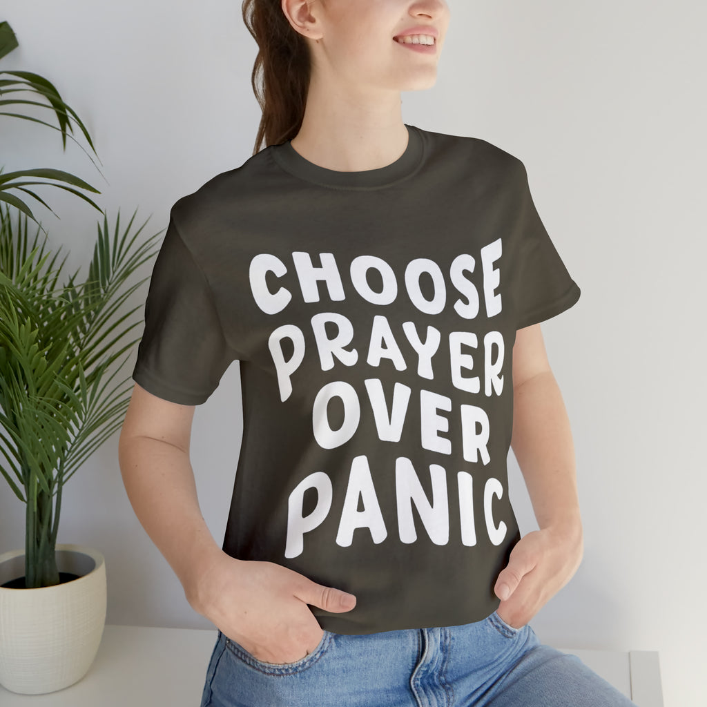 Prayer Over Panic Unisex Shirt | Religious Shirt for Prayers