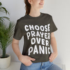 Prayer Over Panic Unisex Shirt | Religious Shirt for Prayers