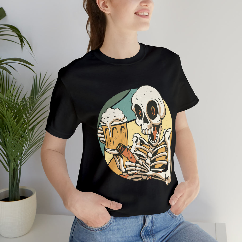 Skeleton Beer Shirt | Drink Beer Unisex T-Shirt