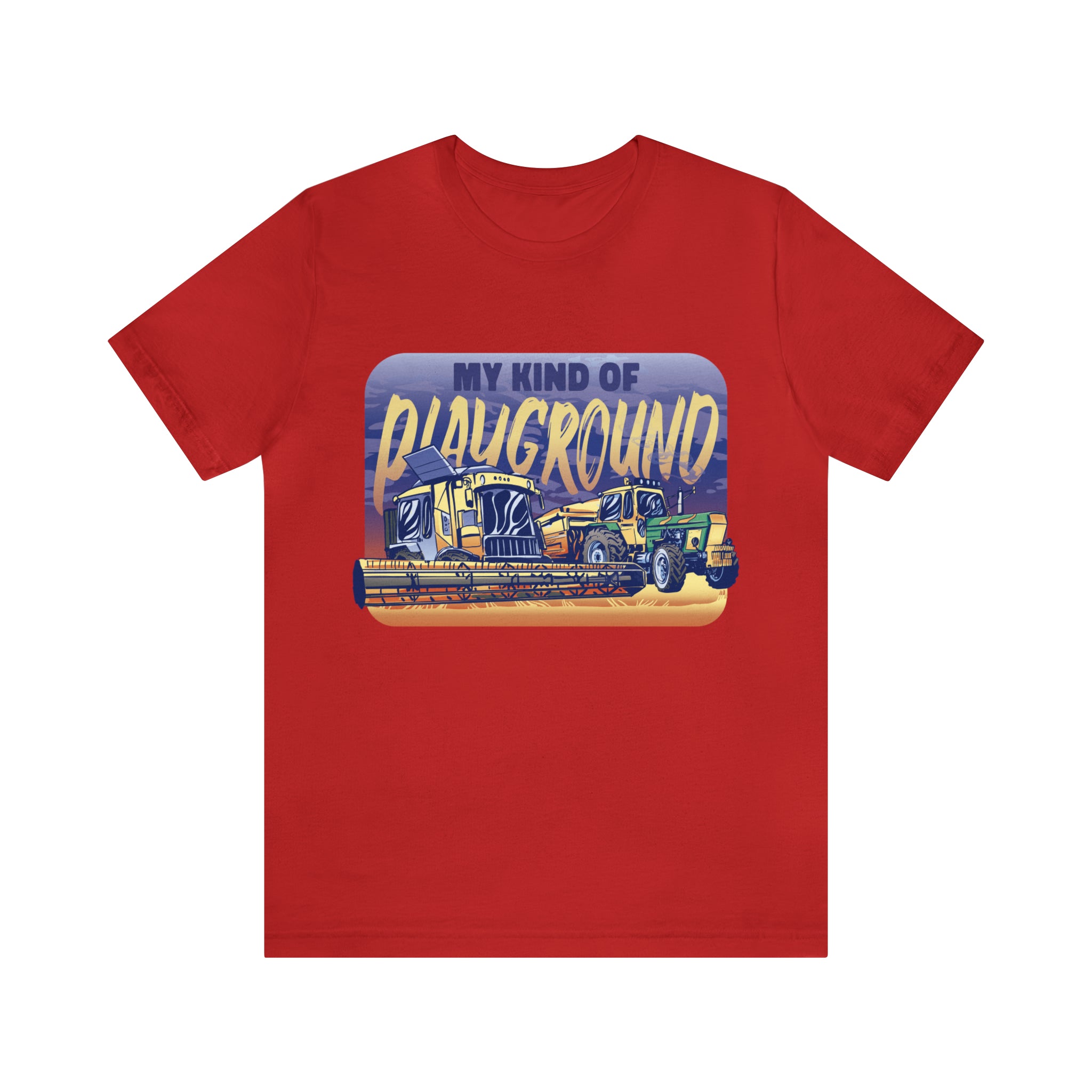 Tractor Farmer Playground Shirt | Tractor Enthusiast Unisex T-Shirt