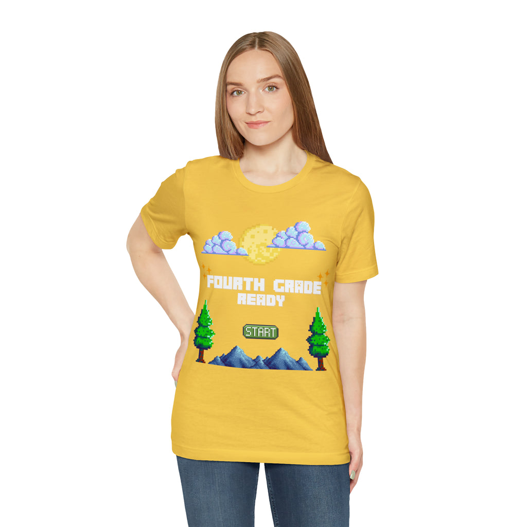 Fourth Grade Ready Pixel Shirt | Minecraft Unisex T-Shirt