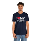 I Love My Boyfriend Shirt | Couple Love T-Shirt, Pair Girlfriend Boyfriend Matching Shirt
