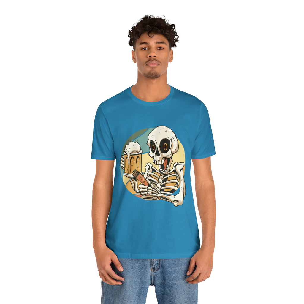 Skeleton Beer Shirt | Drink Beer Unisex T-Shirt