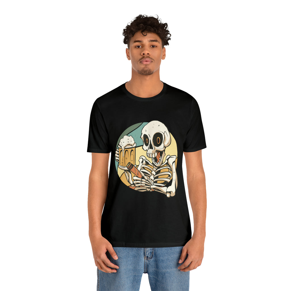 Skeleton Beer Shirt | Drink Beer Unisex T-Shirt