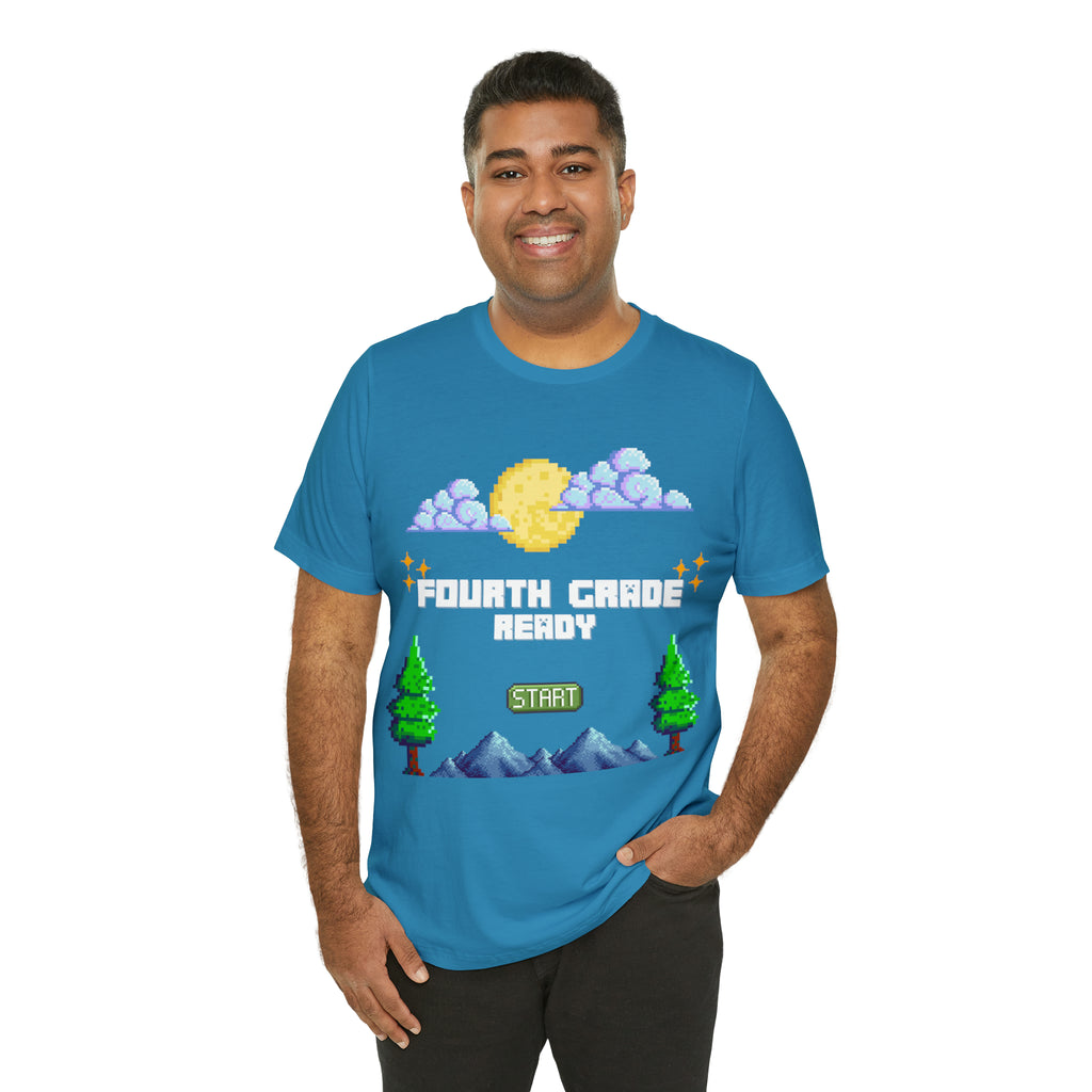 Fourth Grade Ready Pixel Shirt | Minecraft Unisex T-Shirt
