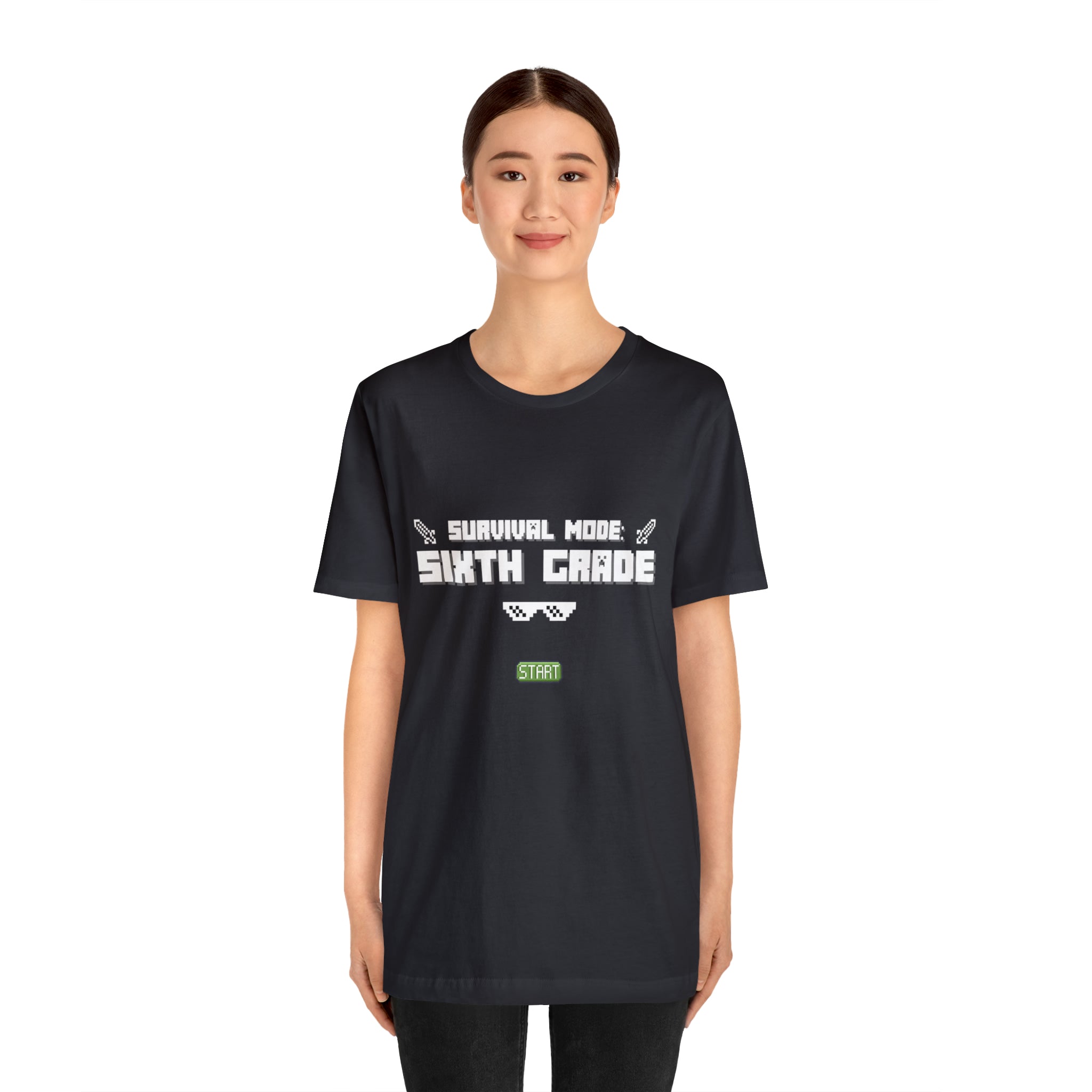 Sixth Grade Survival Mode Shirt | Minecraft School Unisex T-Shirt