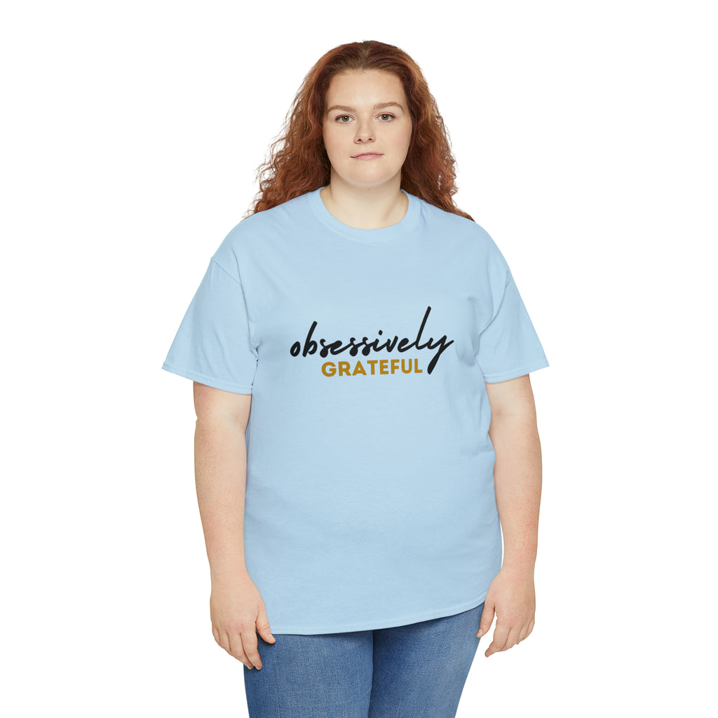 Obsessively Grateful Shirt | Minimalist Unisex T-Shirt