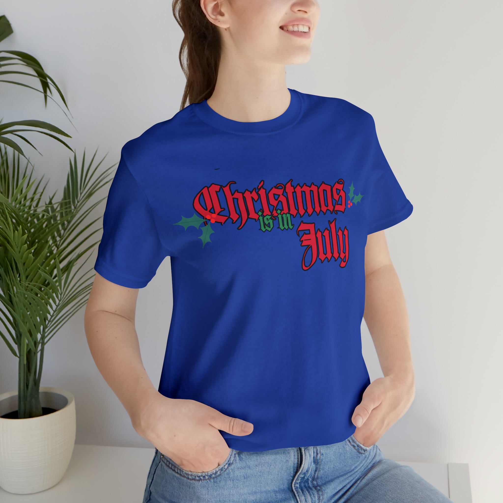 Christmas is in July Shirt | Christmas in July Statement T-Shirt