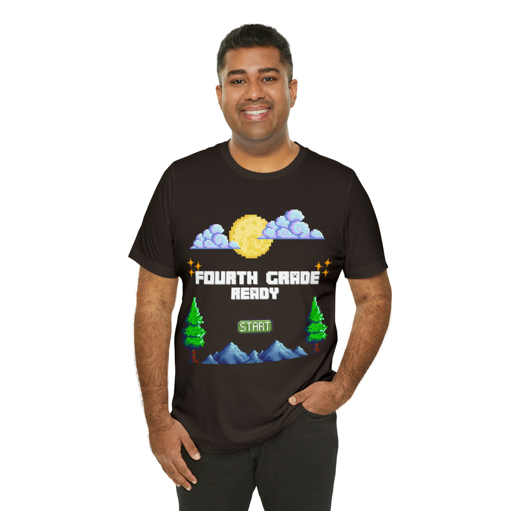 Fourth Grade Ready Pixel Shirt | Minecraft Unisex T-Shirt