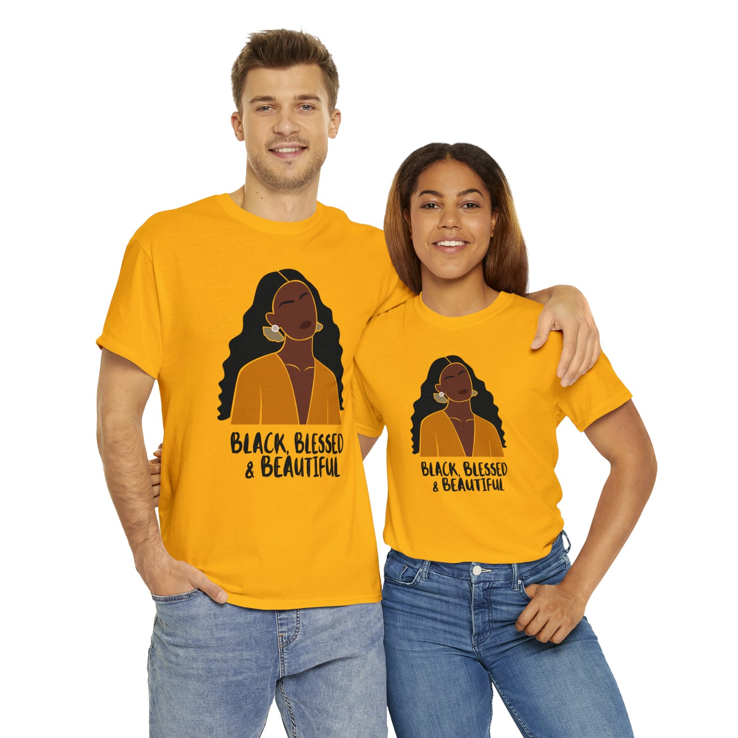 Black, Blessed & Beautiful Shirt | Empowered & Beautiful Cotton T-shirt