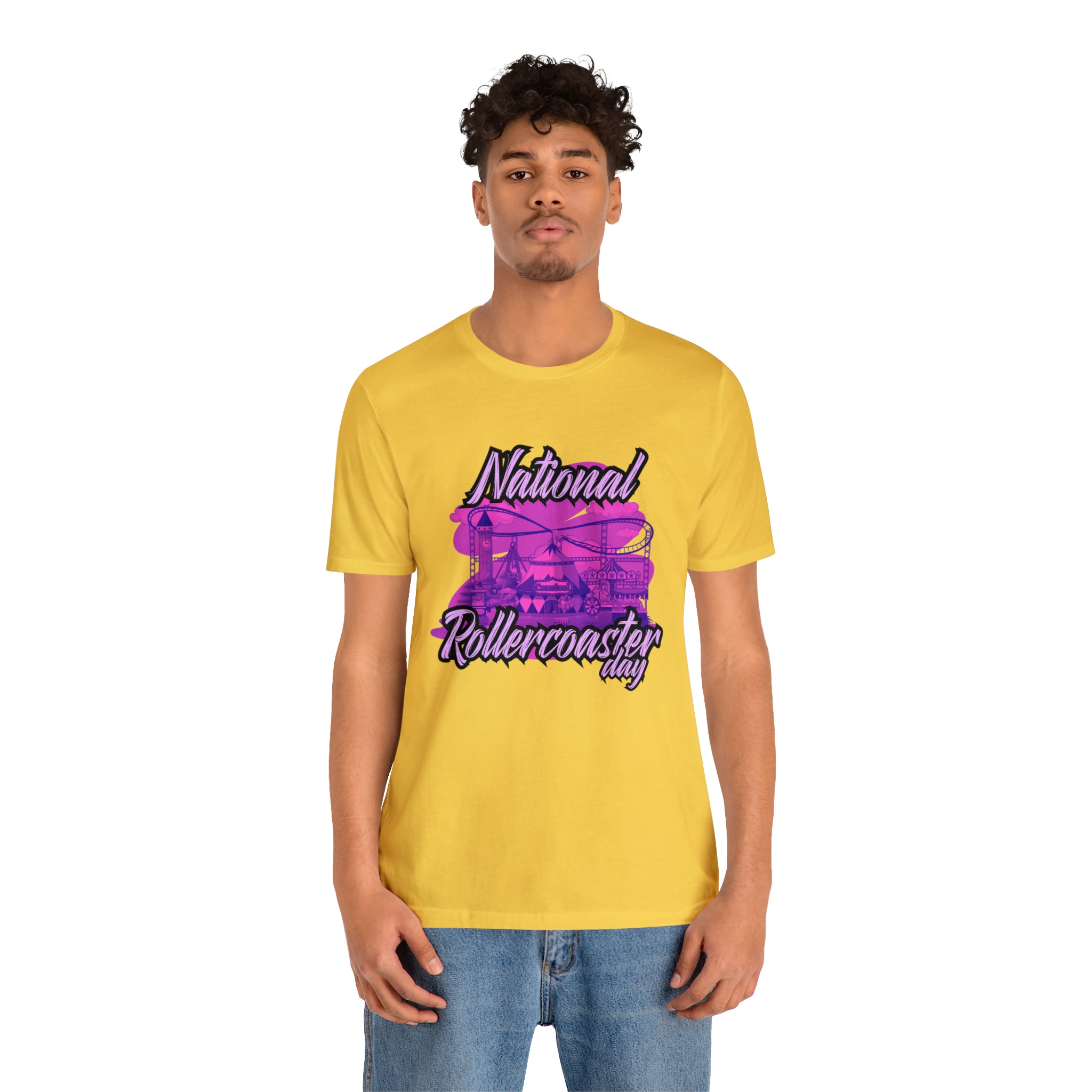 National Rollercoaster Day Pink Shirt | Carnival Ride T-Shirt