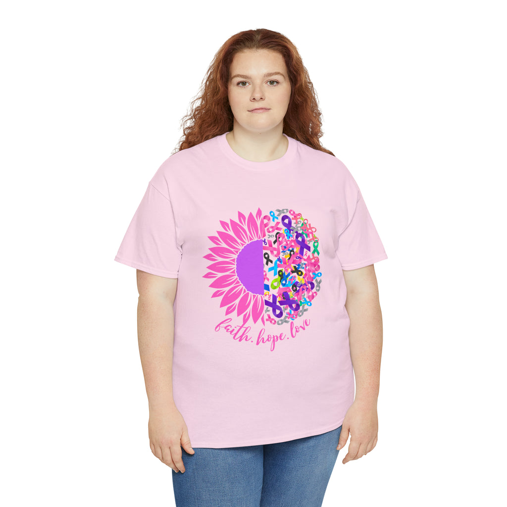 Faith Hope Love Shirt | Cancer Warrior Support Unisex T-Shirt