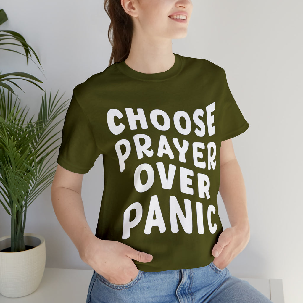 Prayer Over Panic Unisex Shirt | Religious Shirt for Prayers