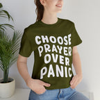 Prayer Over Panic Unisex Shirt | Religious Shirt for Prayers