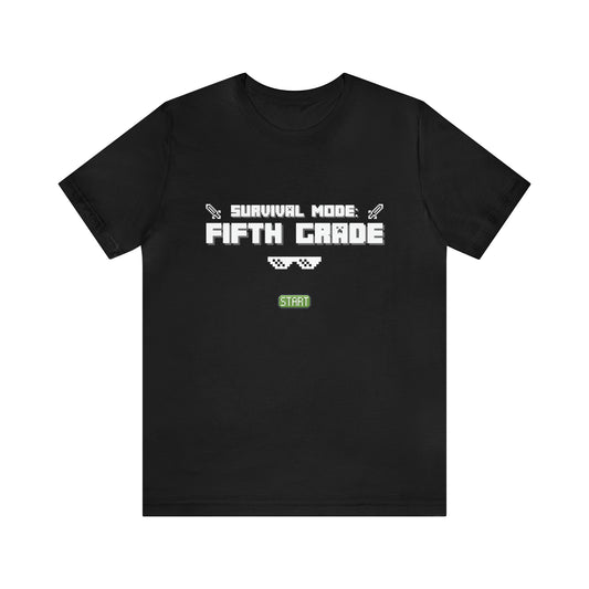 Fifth Grade Survival Mode | Minecraft School Unisex T-Shirt