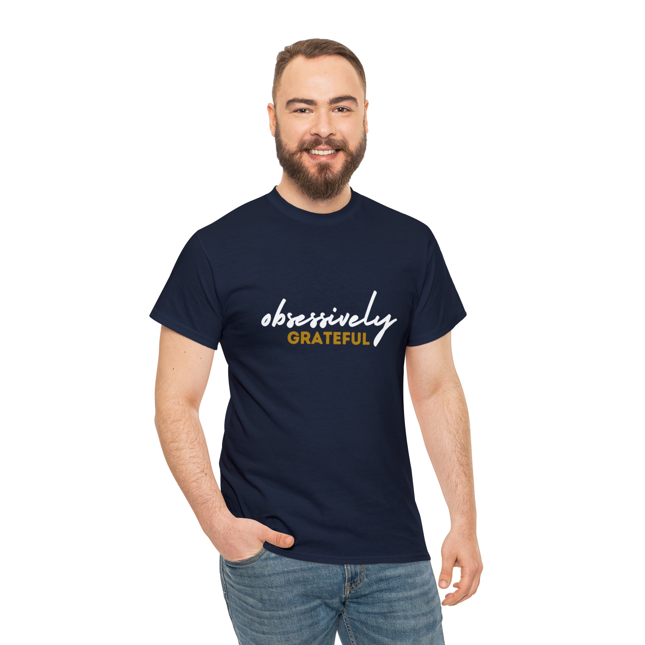 Obsessively Grateful Shirt | Minimalist Unisex T-Shirt