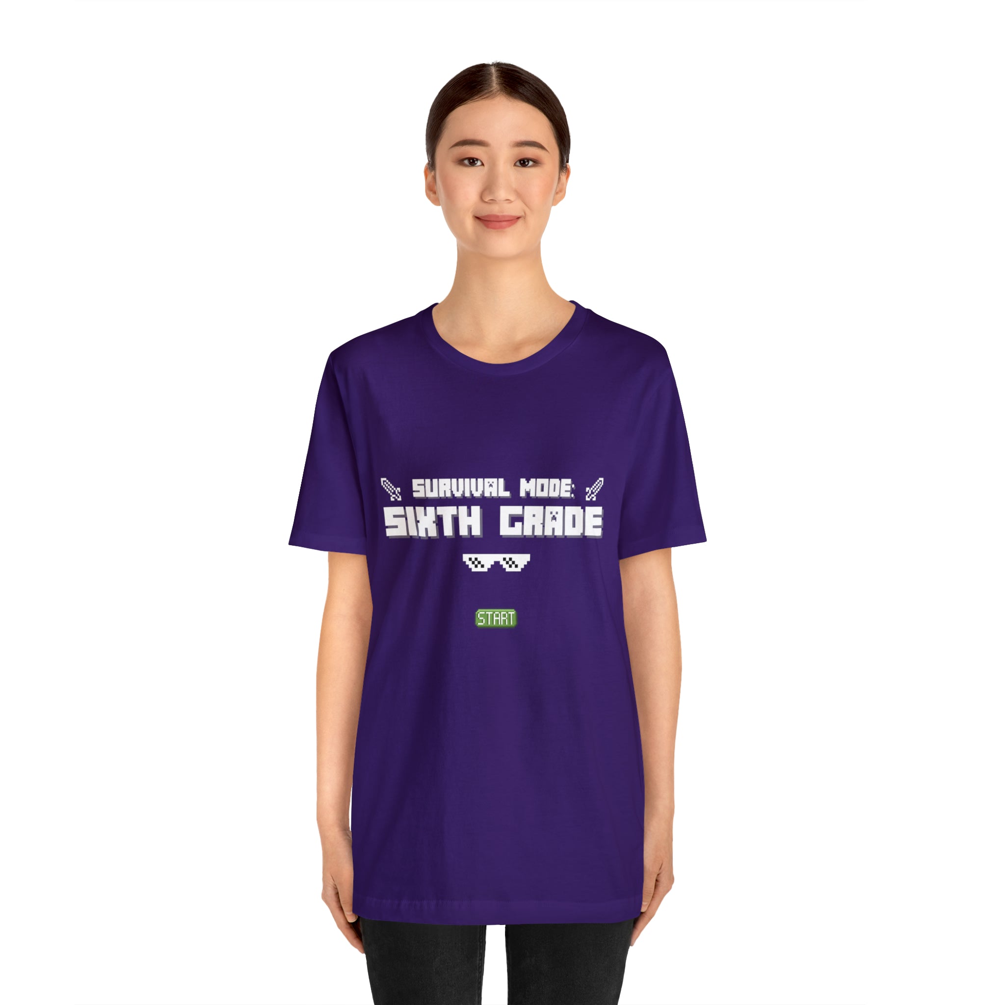 Sixth Grade Survival Mode Shirt | Minecraft School Unisex T-Shirt
