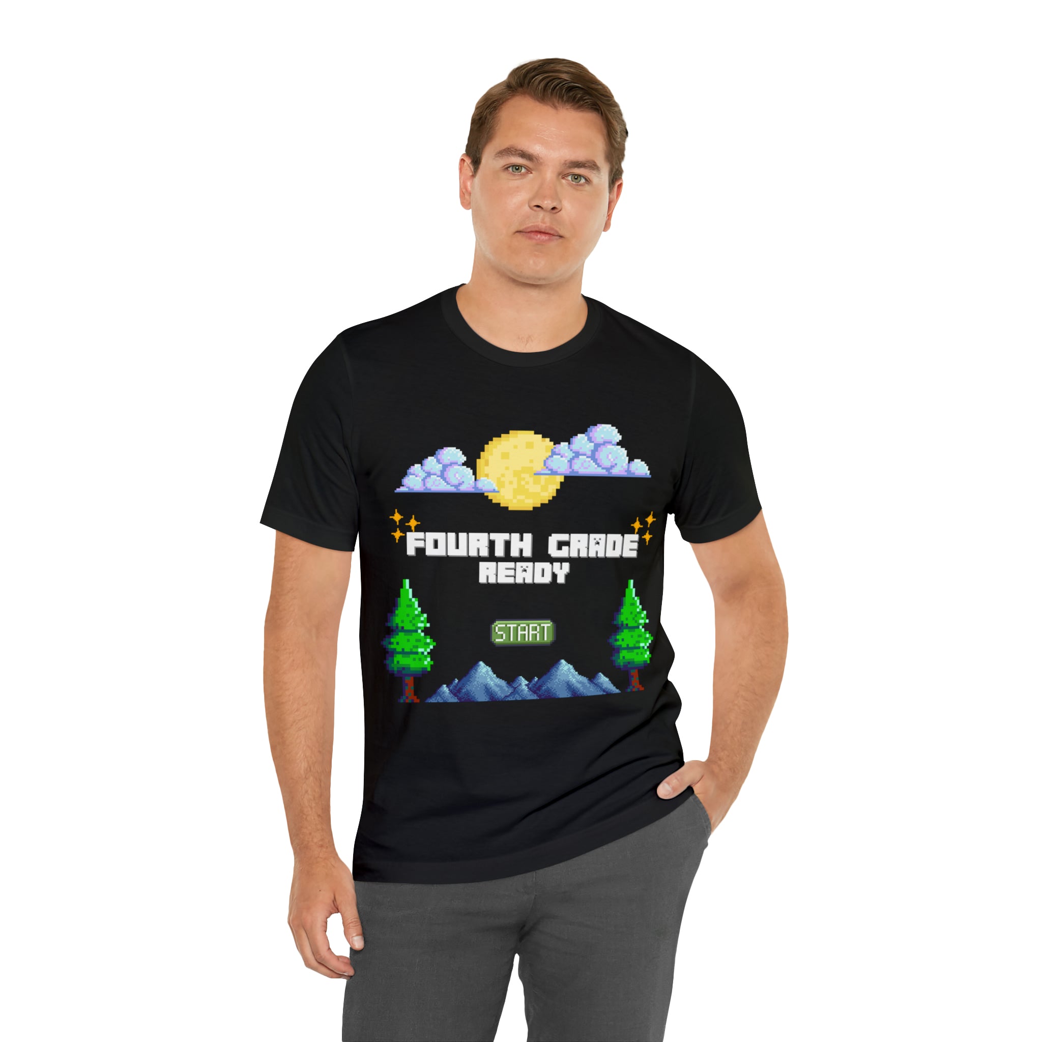 Fourth Grade Ready Pixel Shirt | Minecraft Unisex T-Shirt