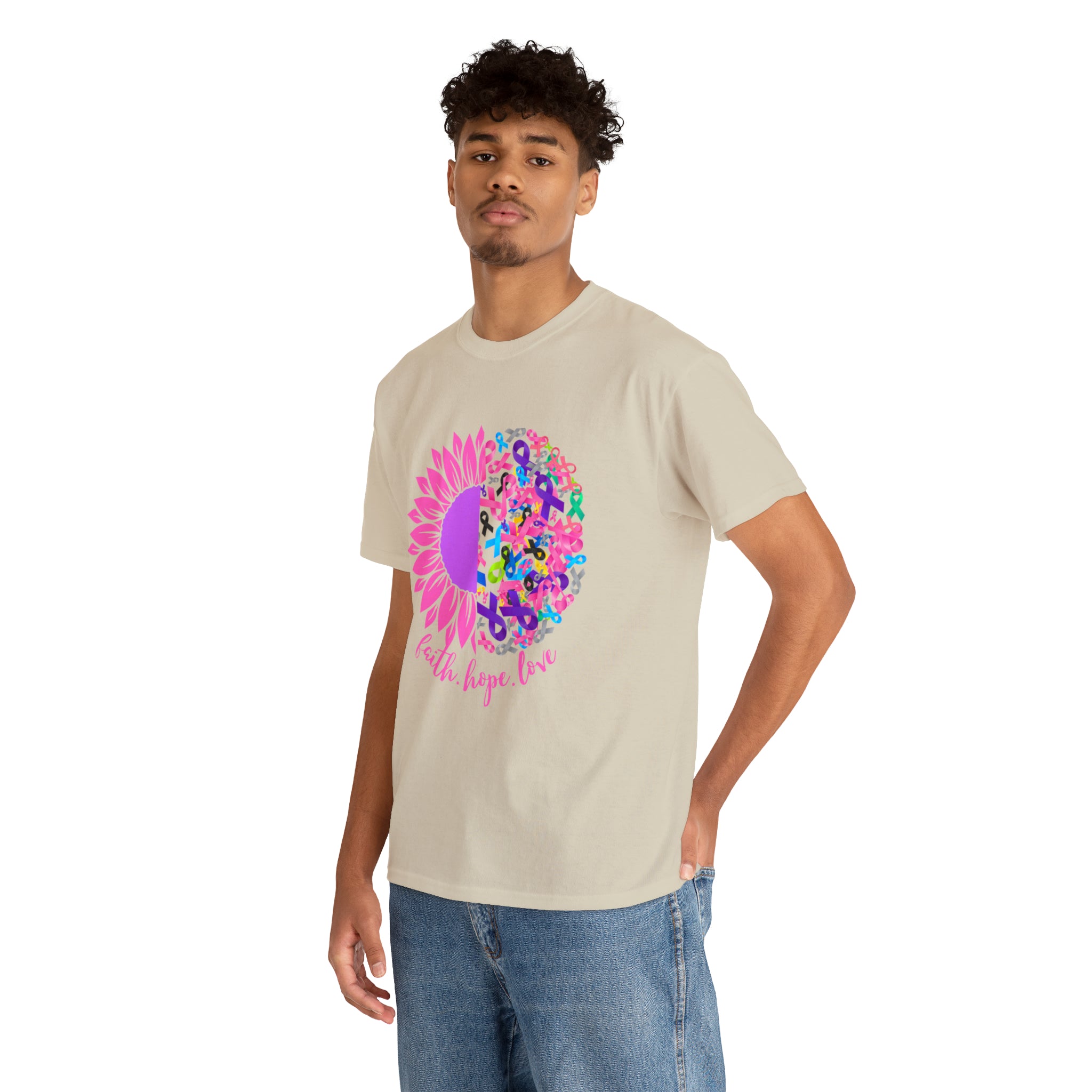 Faith Hope Love Shirt | Cancer Warrior Support Unisex T-Shirt