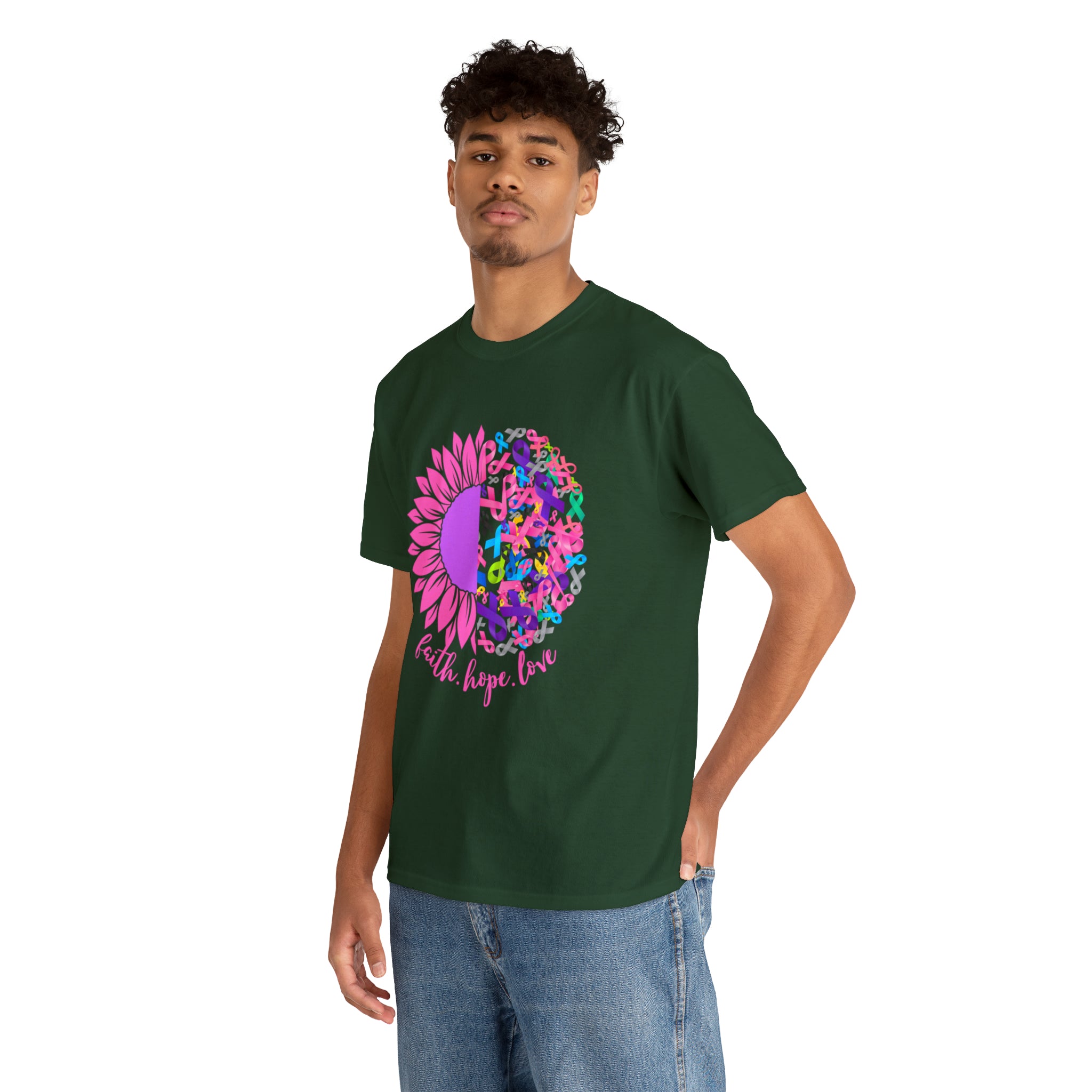 Faith Hope Love Shirt | Cancer Warrior Support Unisex T-Shirt