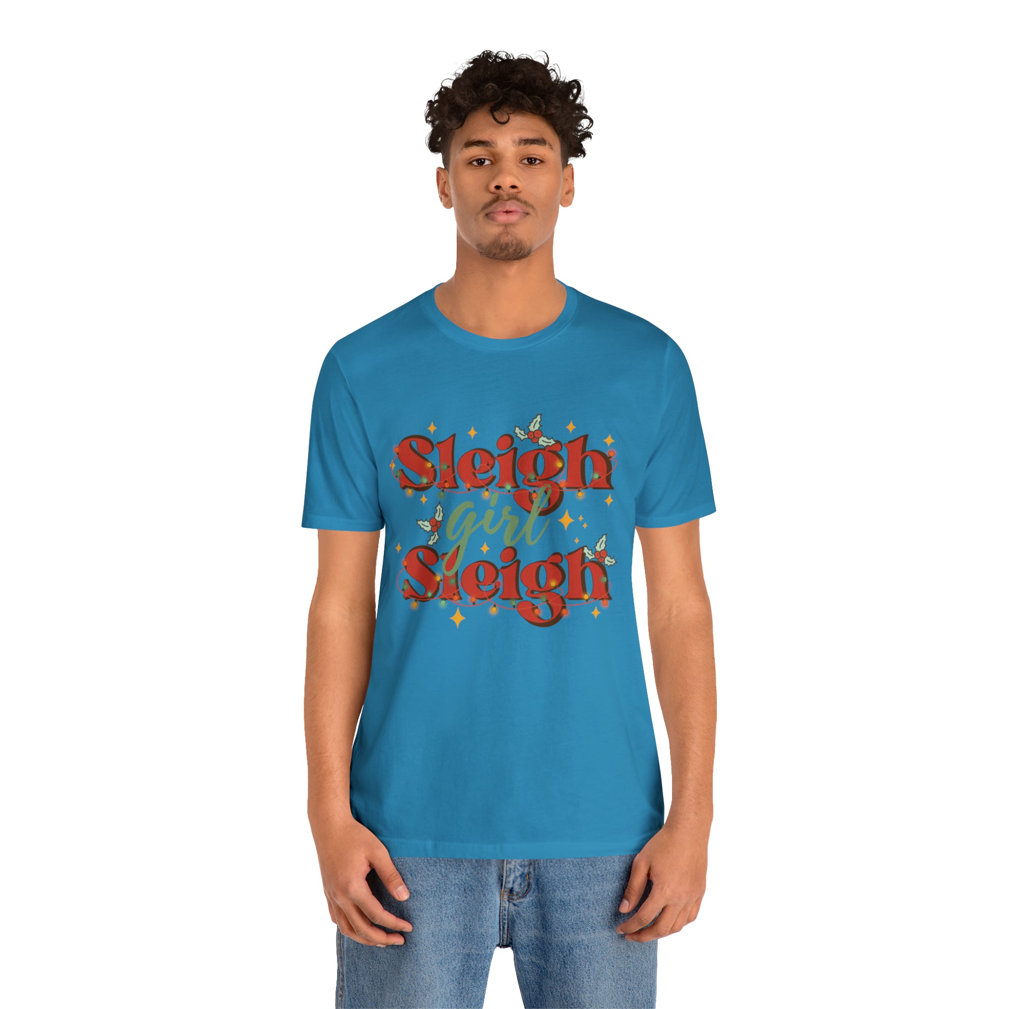 Slay Christmas Shirt for Women | Sleigh Girl Sleigh | Funny Pun for Christmas T-shirt