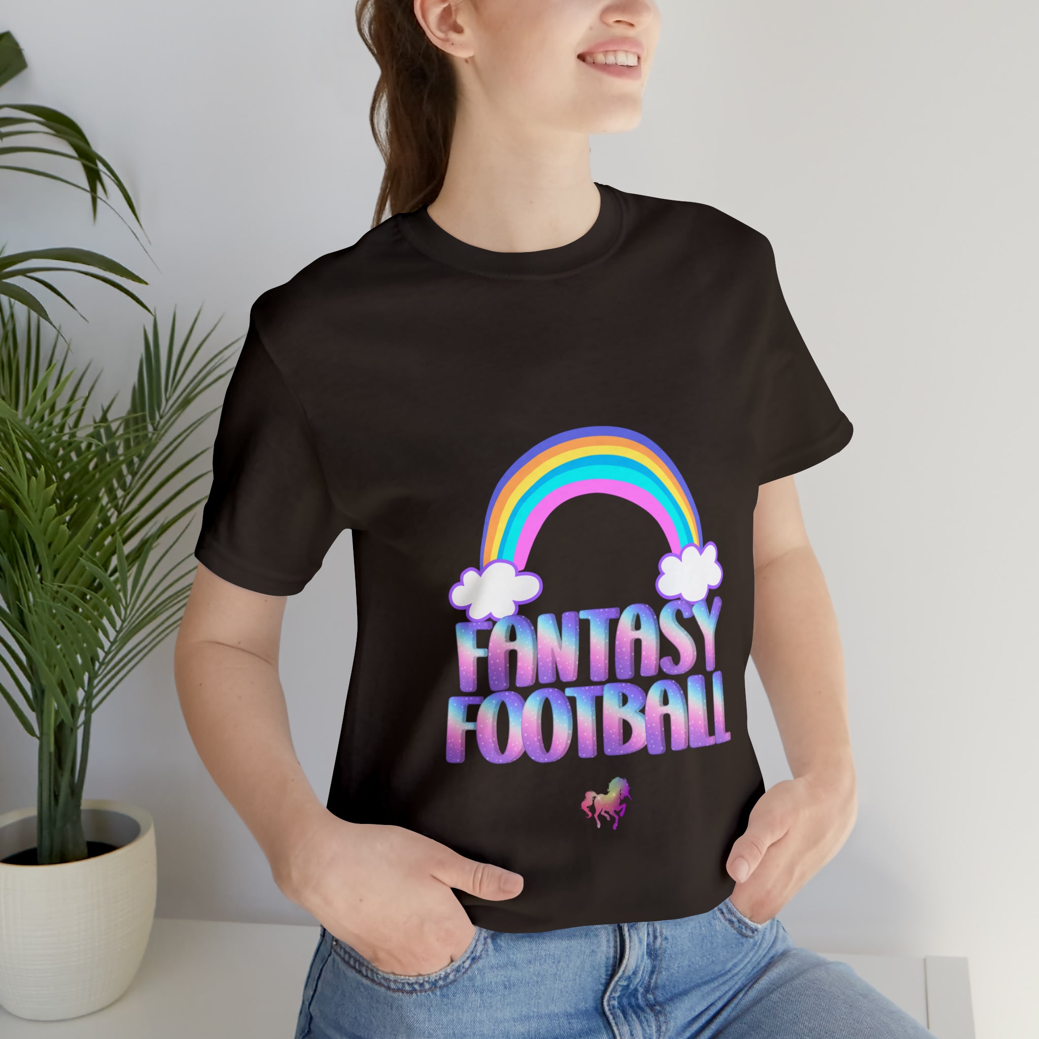 Cute Fantasy Football Shirt | Pink Cute Fantasy Football Unisex T-Shirt