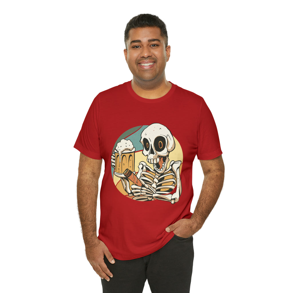 Skeleton Beer Shirt | Drink Beer Unisex T-Shirt