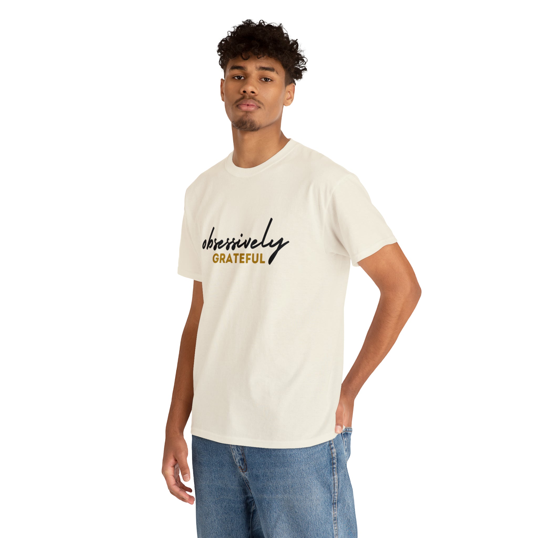 Obsessively Grateful Shirt | Minimalist Unisex T-Shirt