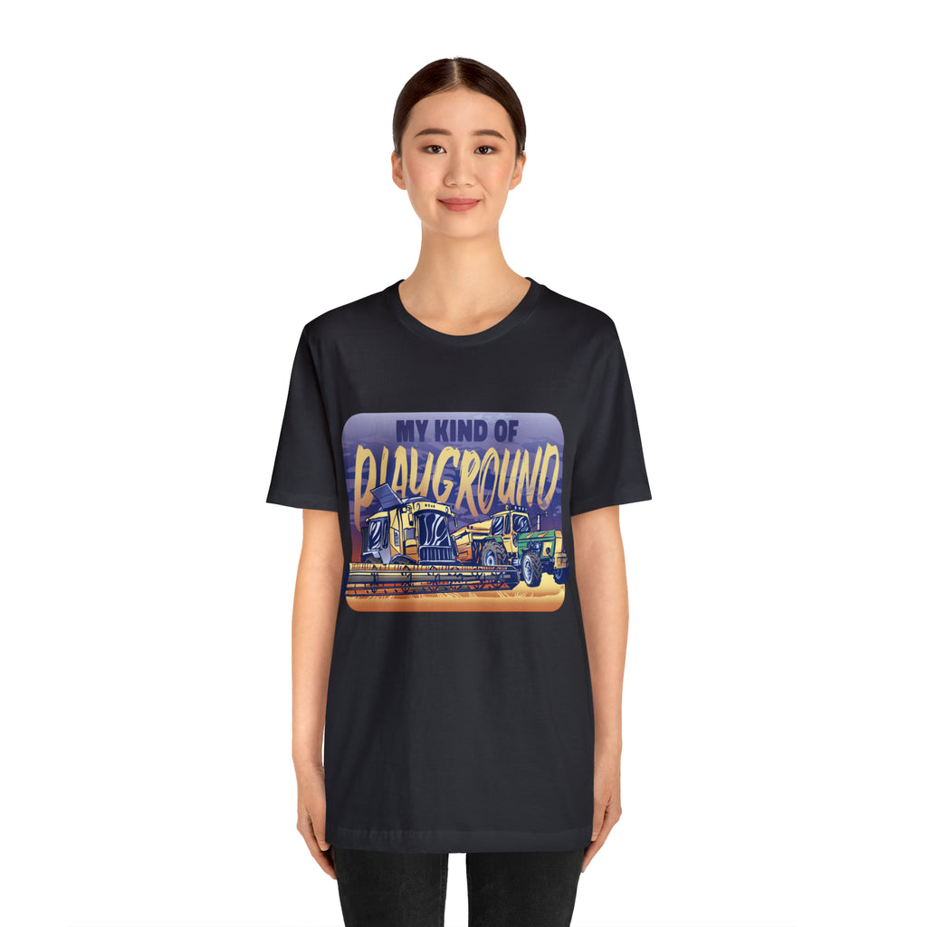 Tractor Farmer Playground Shirt | Tractor Enthusiast Unisex T-Shirt