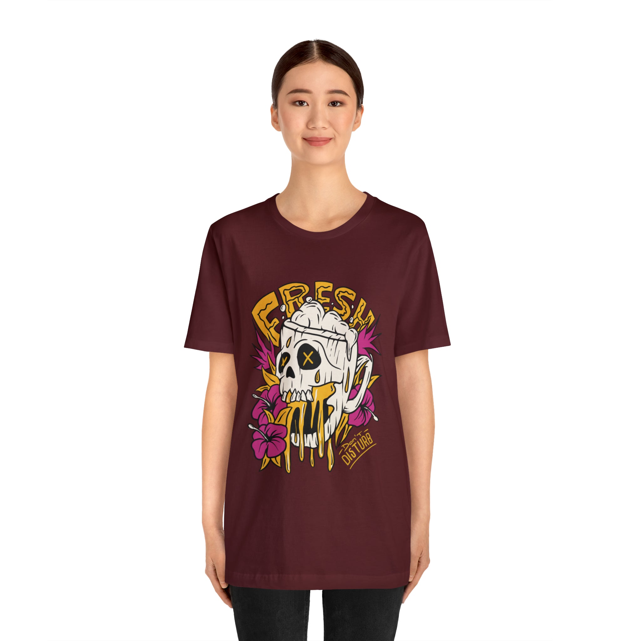 Fresh Beer Skull Shirt | Drink Beer Unisex T-Shirt