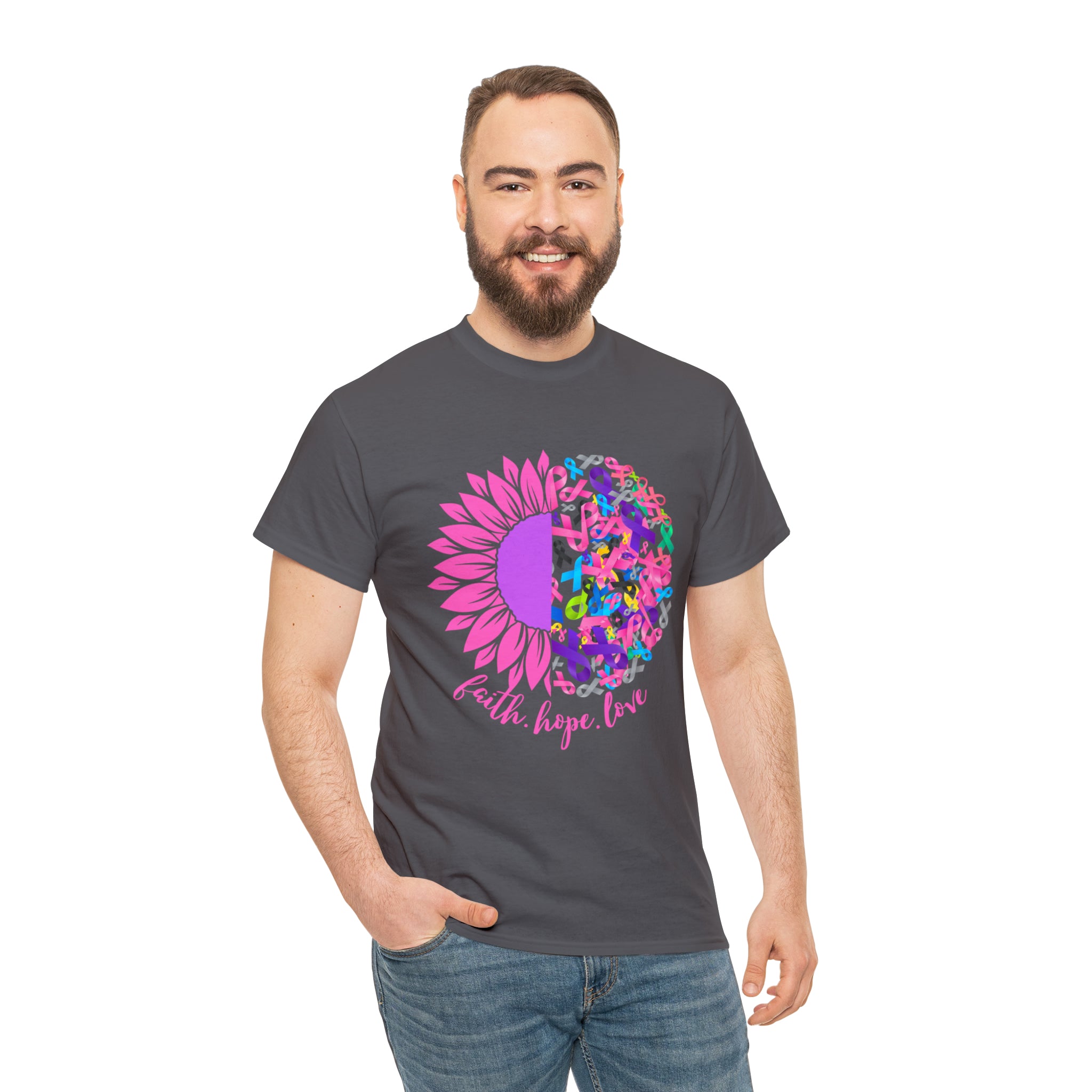 Faith Hope Love Shirt | Cancer Warrior Support Unisex T-Shirt