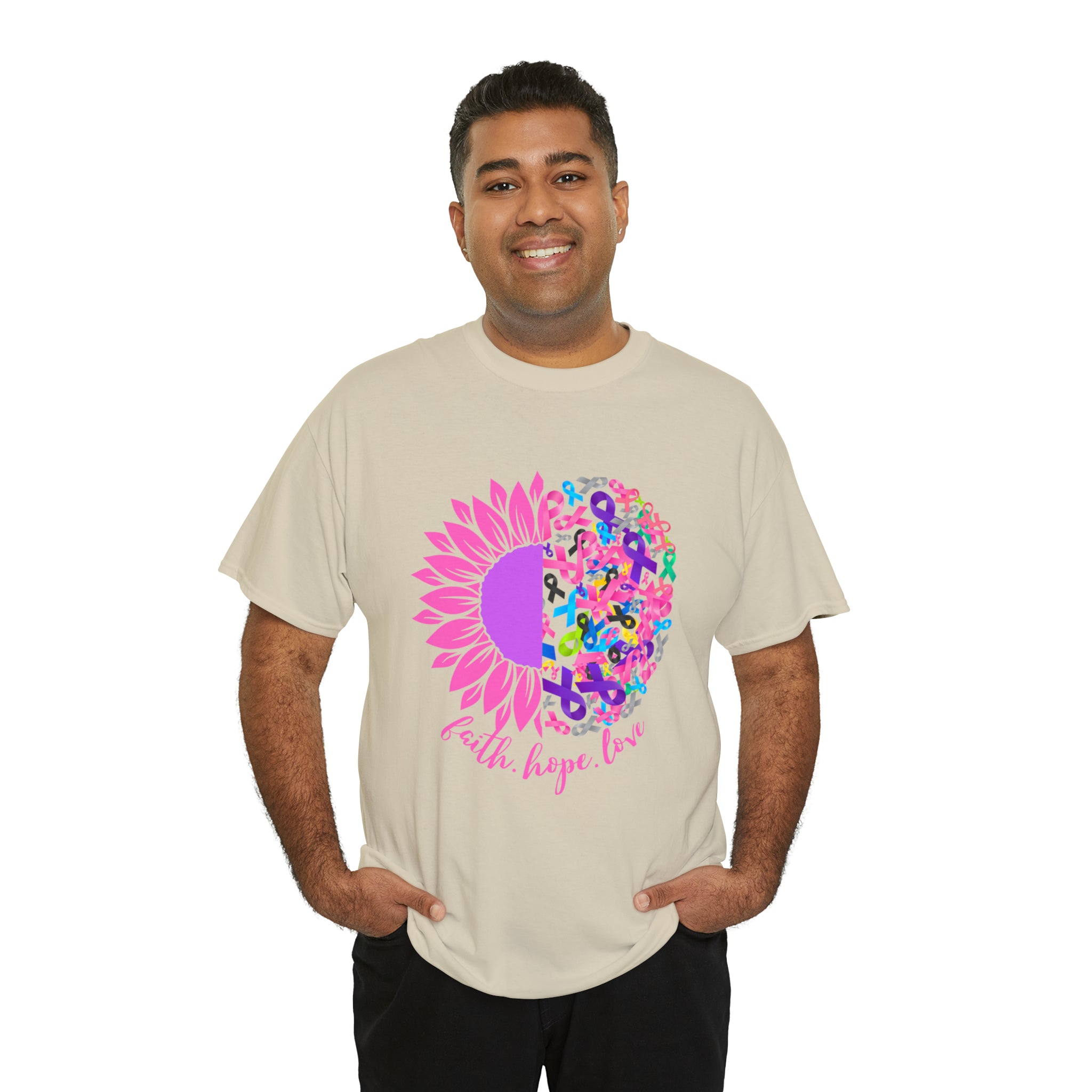 Faith Hope Love Shirt | Cancer Warrior Support Unisex T-Shirt
