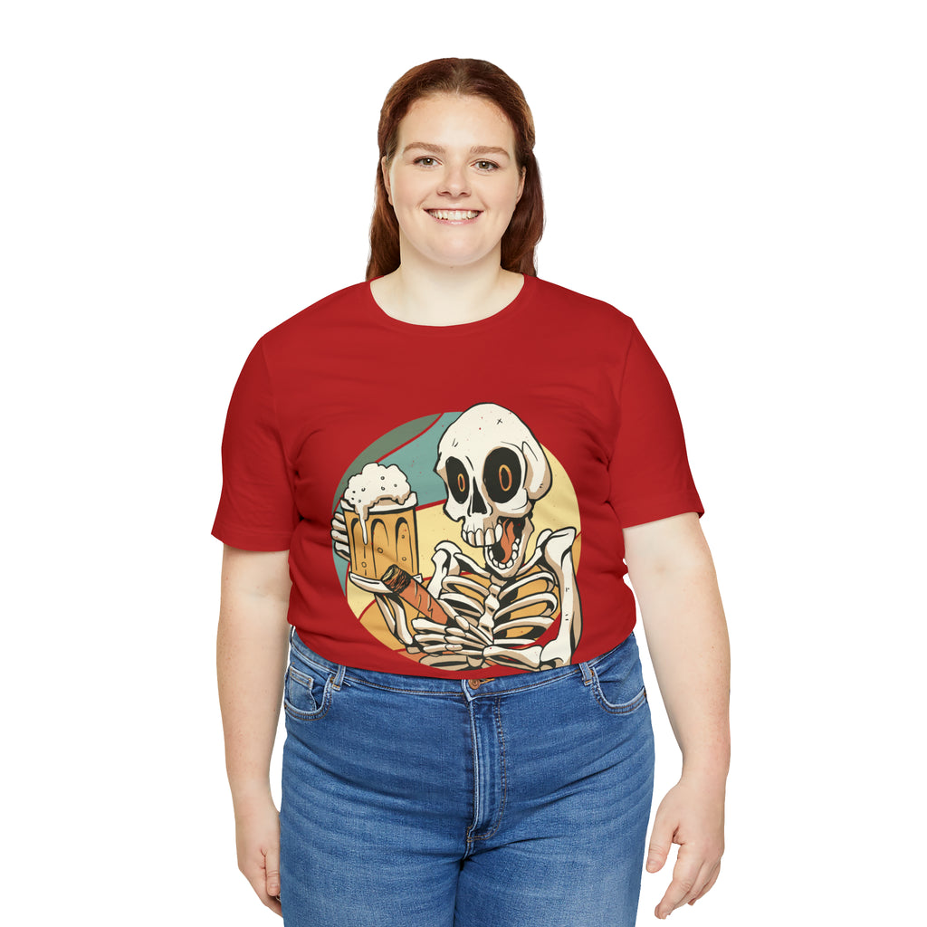 Skeleton Beer Shirt | Drink Beer Unisex T-Shirt