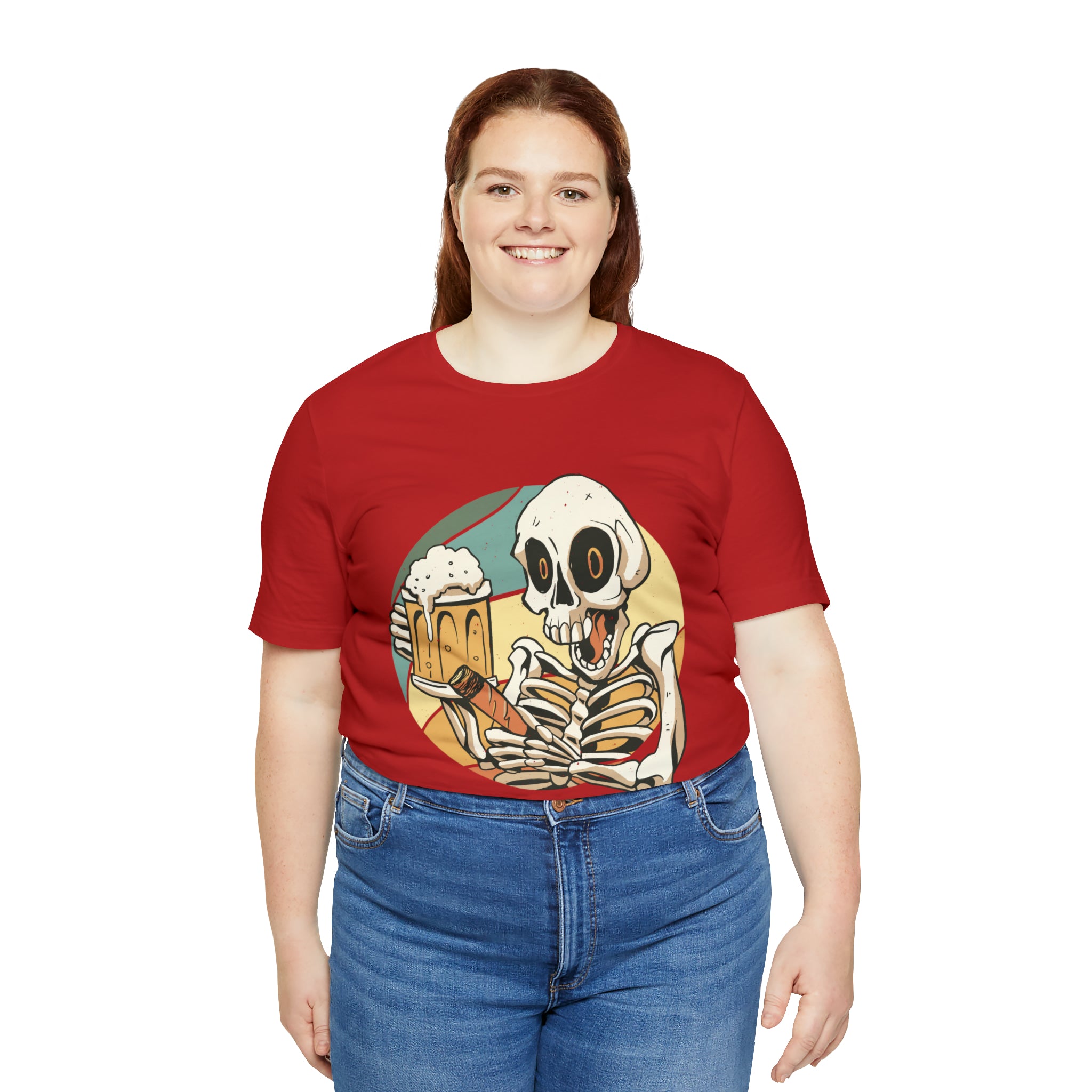 Skeleton Beer Shirt | Drink Beer Unisex T-Shirt