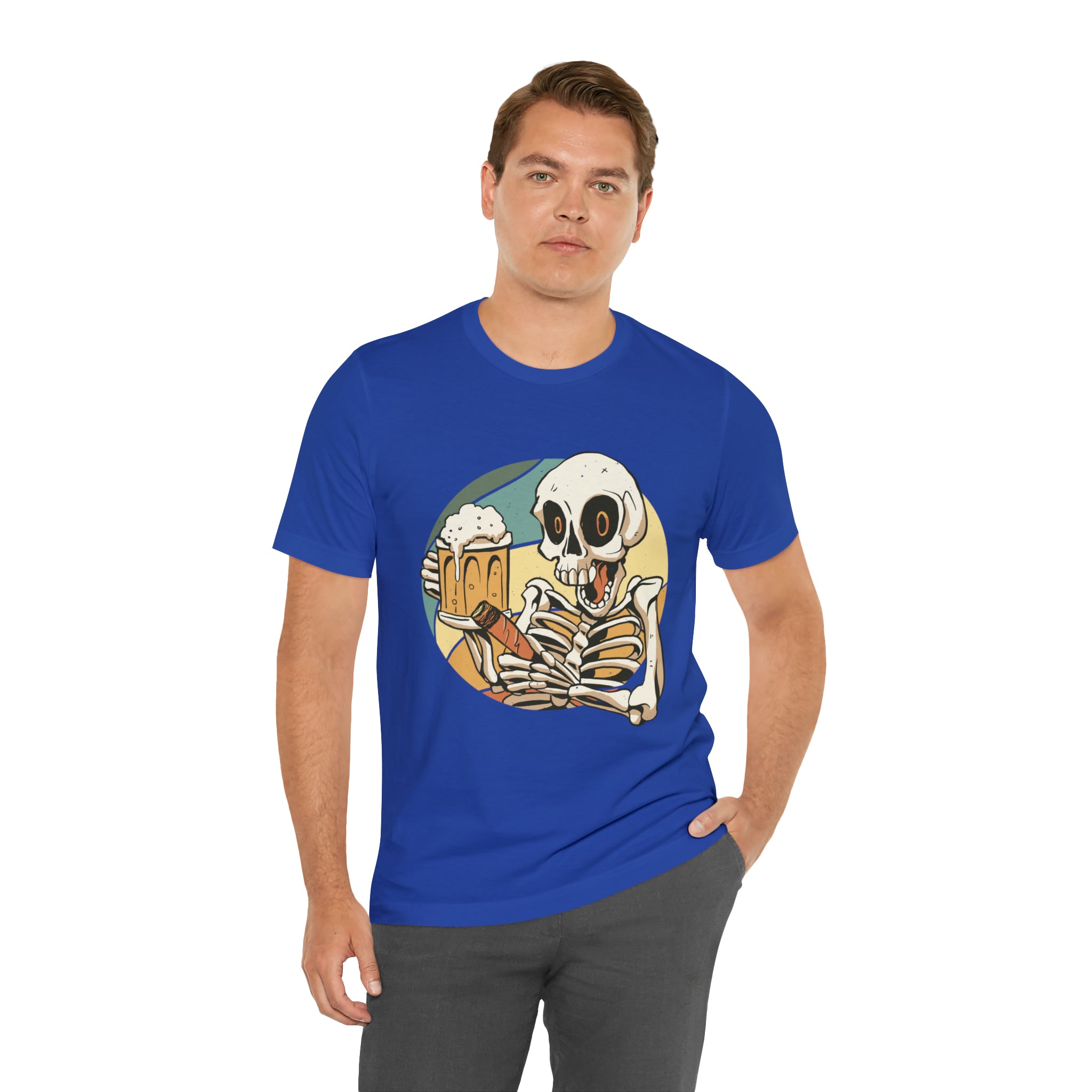 Skeleton Beer Shirt | Drink Beer Unisex T-Shirt