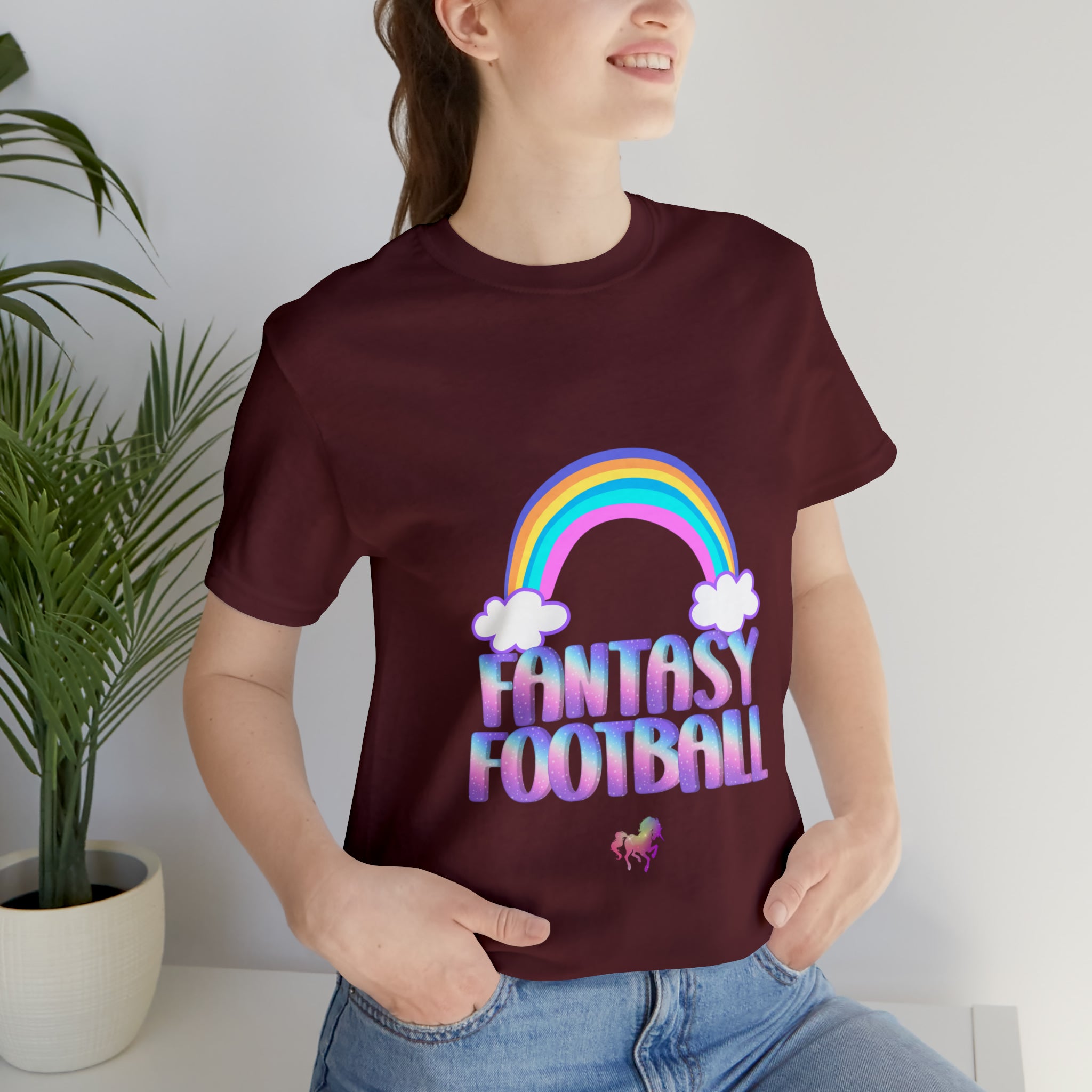 Cute Fantasy Football Shirt | Pink Cute Fantasy Football Unisex T-Shirt
