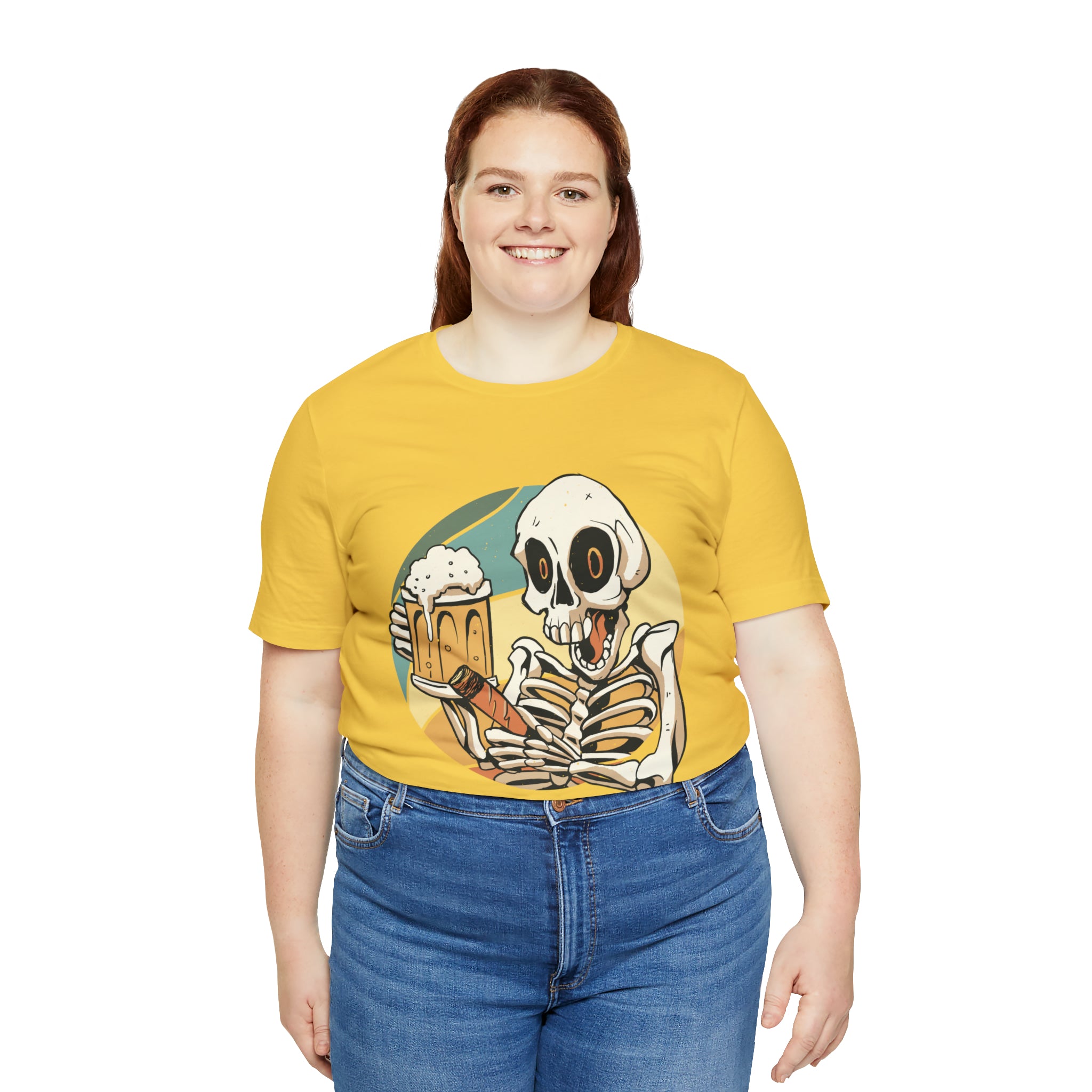 Skeleton Beer Shirt | Drink Beer Unisex T-Shirt