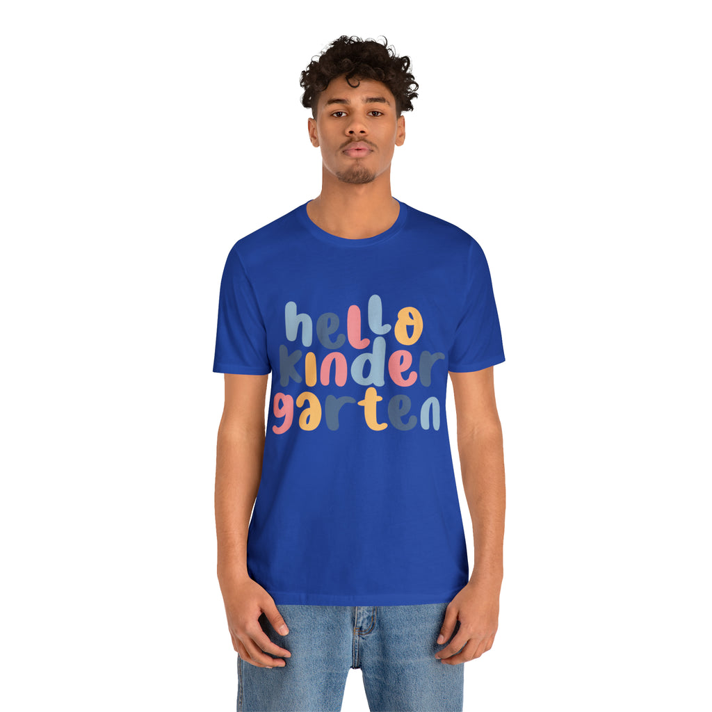 Hello Kindergarten School Shirt | First day of School Unisex T-Shirt